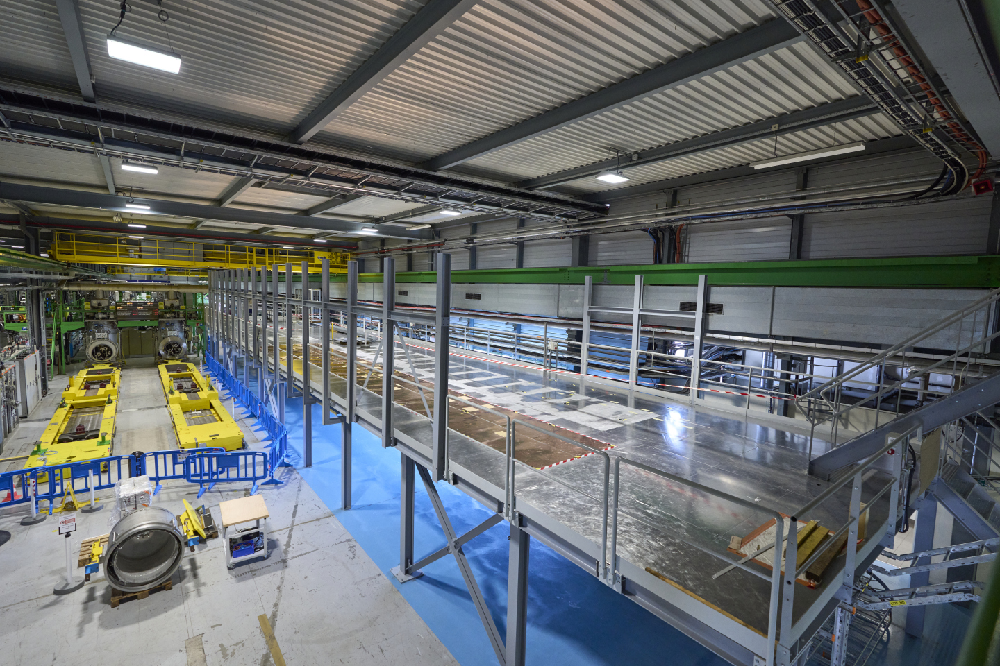 Fig. 1: Installed IT String metallic structure which will house powering and protection equipment